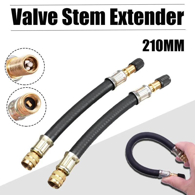 

Tyre Valve Extender Tube 210mm Inflation Hose Extension Rod Dual-wheel Inner Tube Inflation Device Automotive Accessories