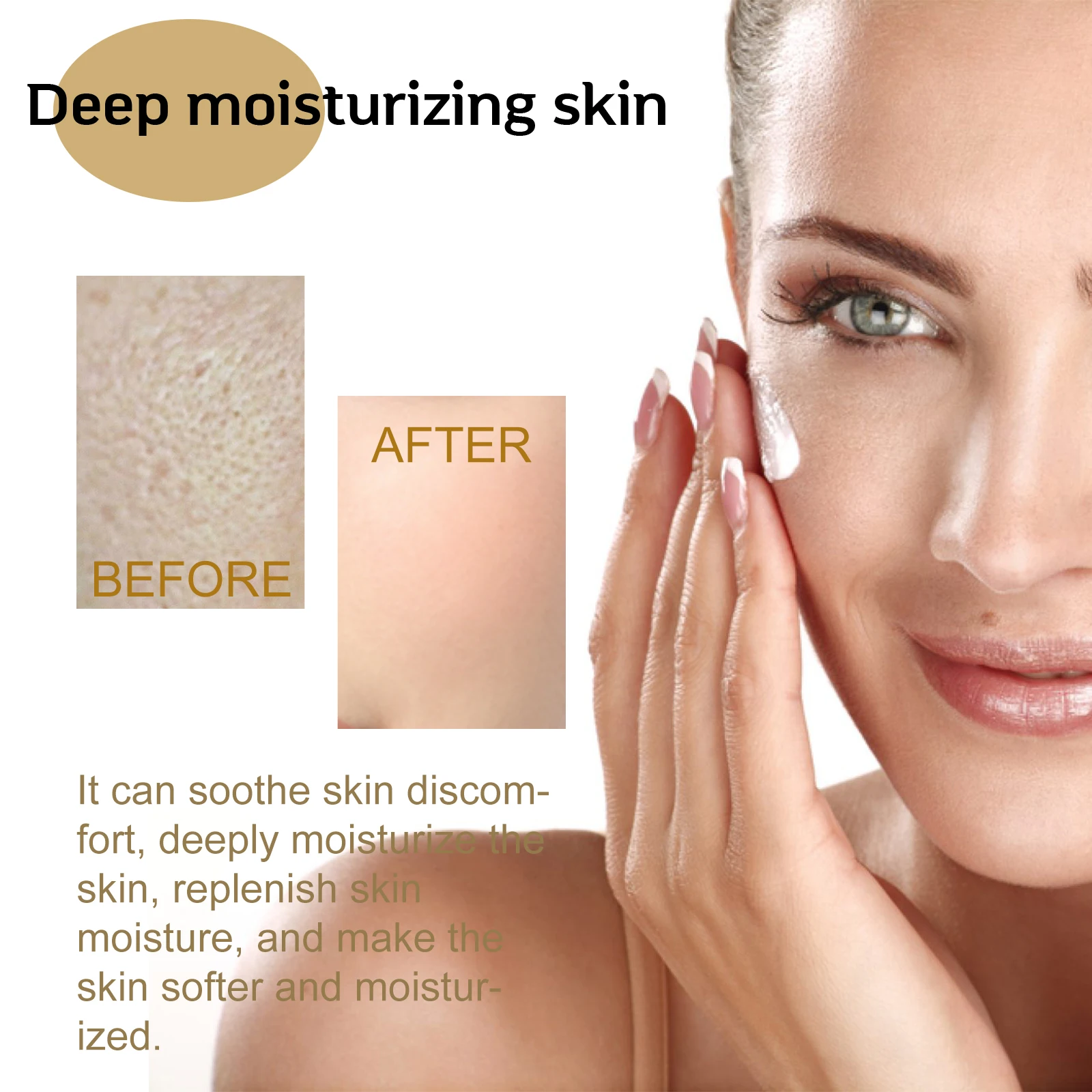 Centella Asiatica Soothing Facial Serum Improvement Dry Skin Smoothing Brighten Hydrating Calming Essence for Sensitive Skin