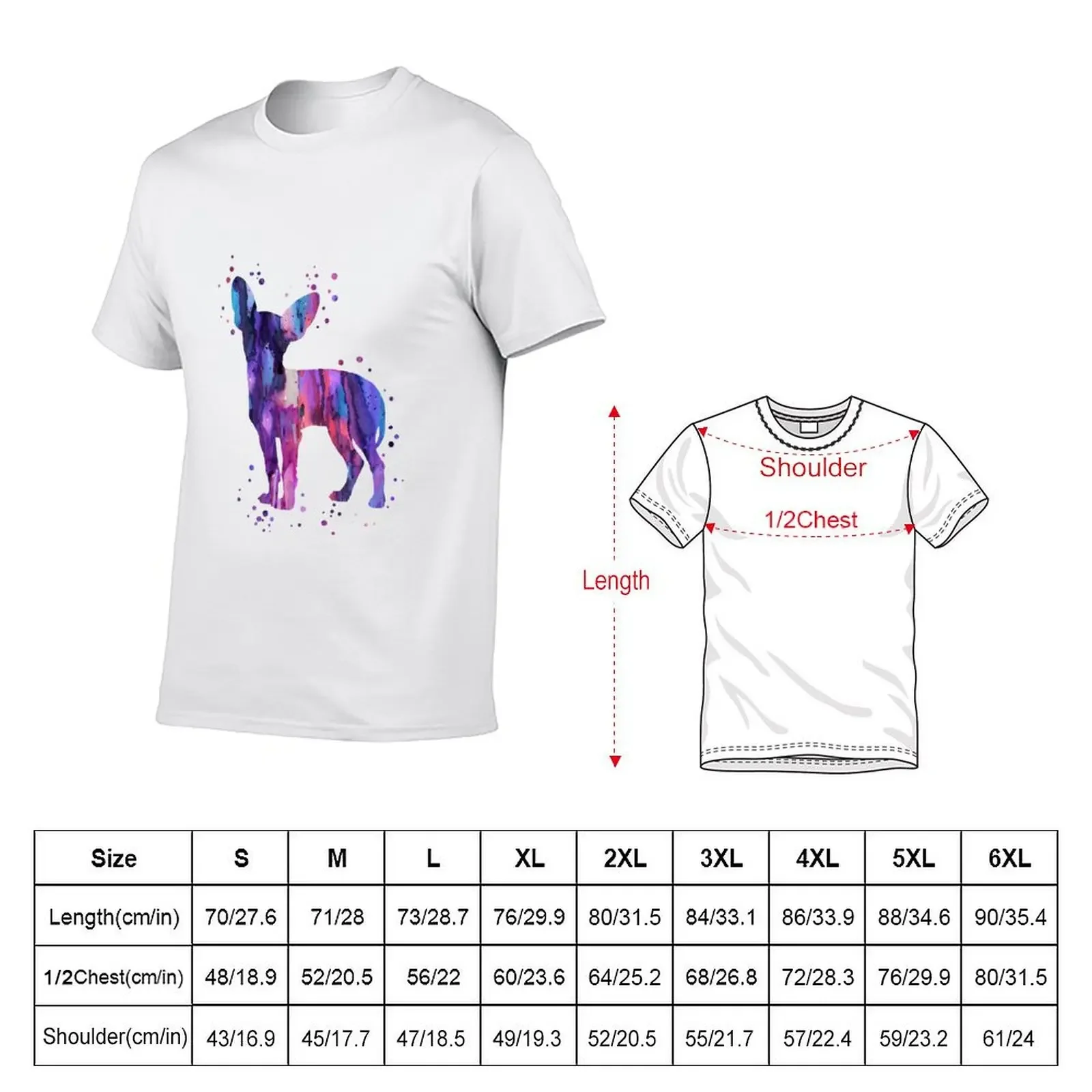 Chihuahua T-Shirt boys whites Personalized t-shirt cotton man t-shirts blue lock mens t shirts pack