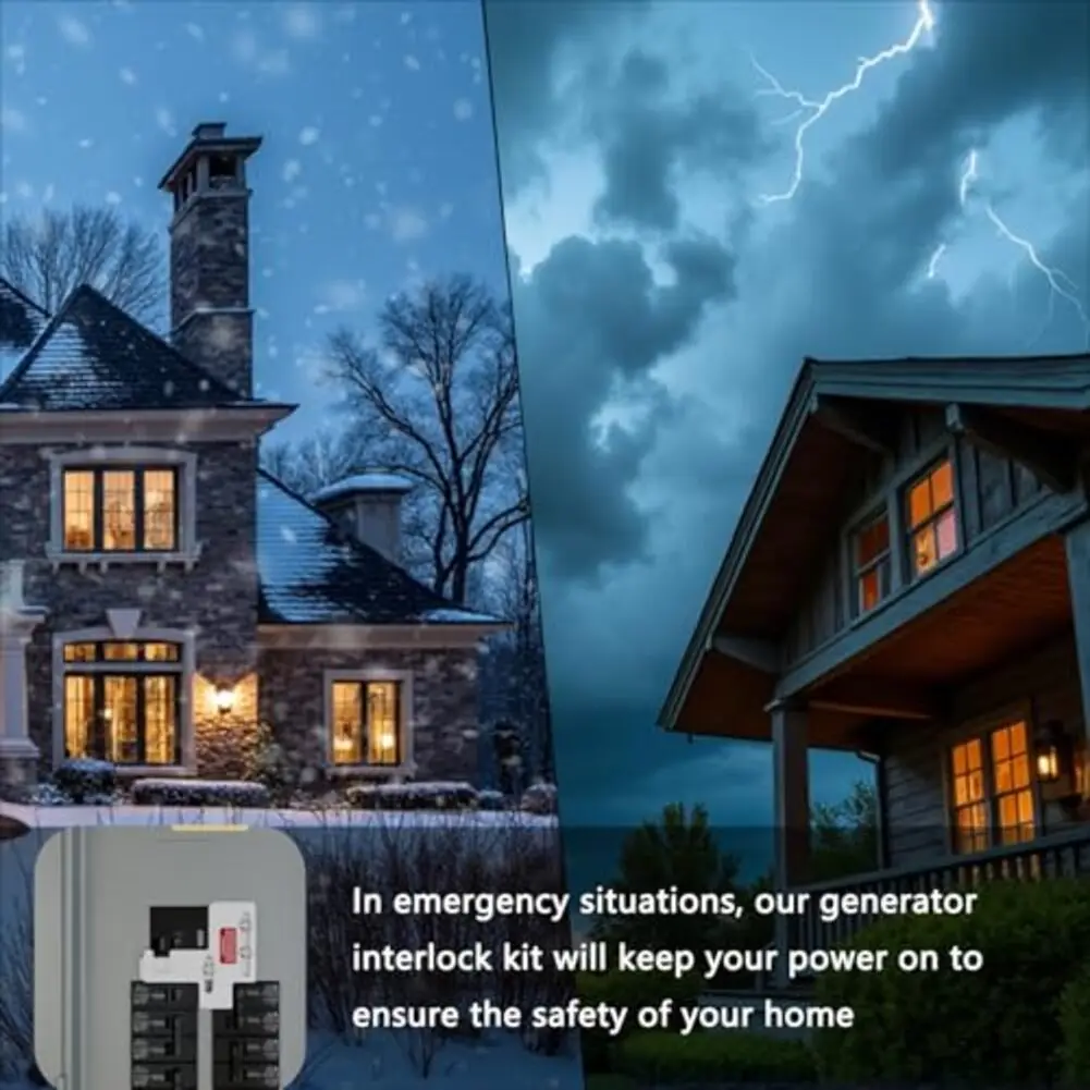 

Interlock Kit for Generator Connection with For Siemens 150 and 200 Amp Panels Includes Screws and Installation Manual