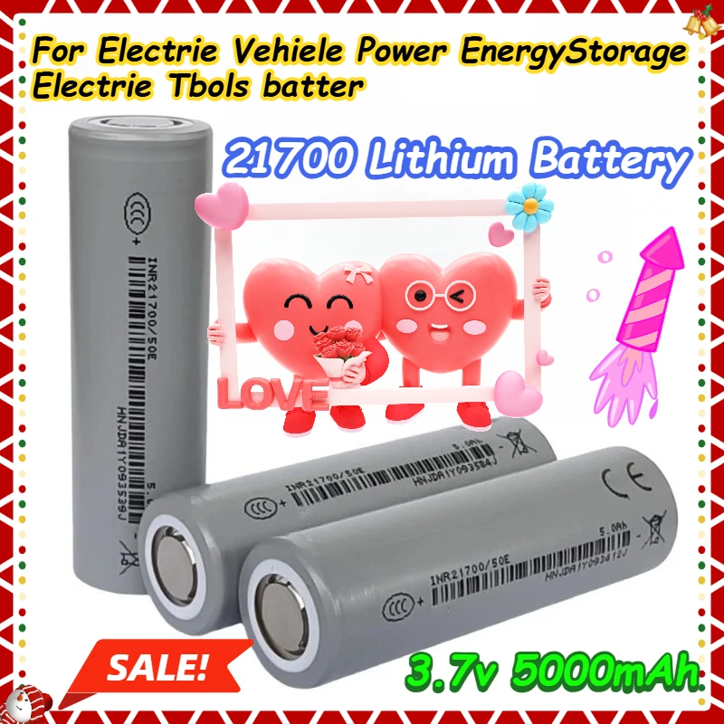 

21700 Lithium Battery 5C Power 5000mAh for Electric Vehicle Power Energy Storage Electric Tools Battery