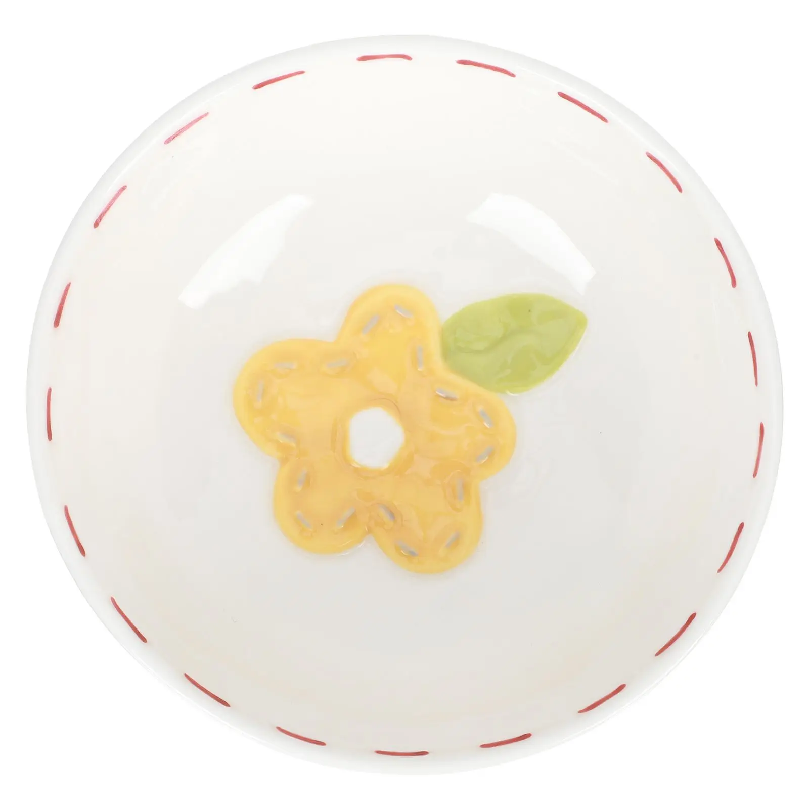 

Relief Rabbit Bowl Decorative Tableware Lovely Rice Ceramics Fruit Seasoning Small Saucer Salad Sturdy