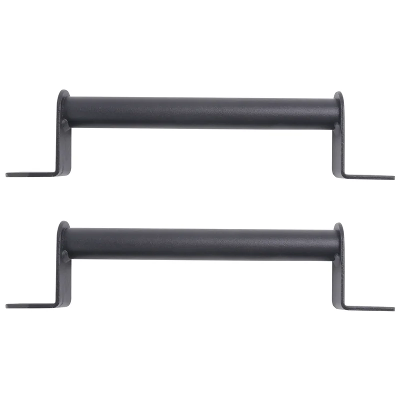 VEHO-2Pcs أسود الكربون الصلب انزلاق باب الحظيرة مقبض سحب لانزلاق باب الحظيرة حديقة بوابات المرآب مجموعة أدوات