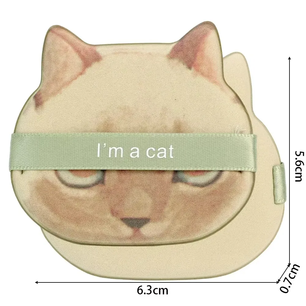 1-4 pçs dupla face gato almofada de ar pó puff macio reutilizável lavável fundação esponja molhado seco uso maquiagem esponja puff