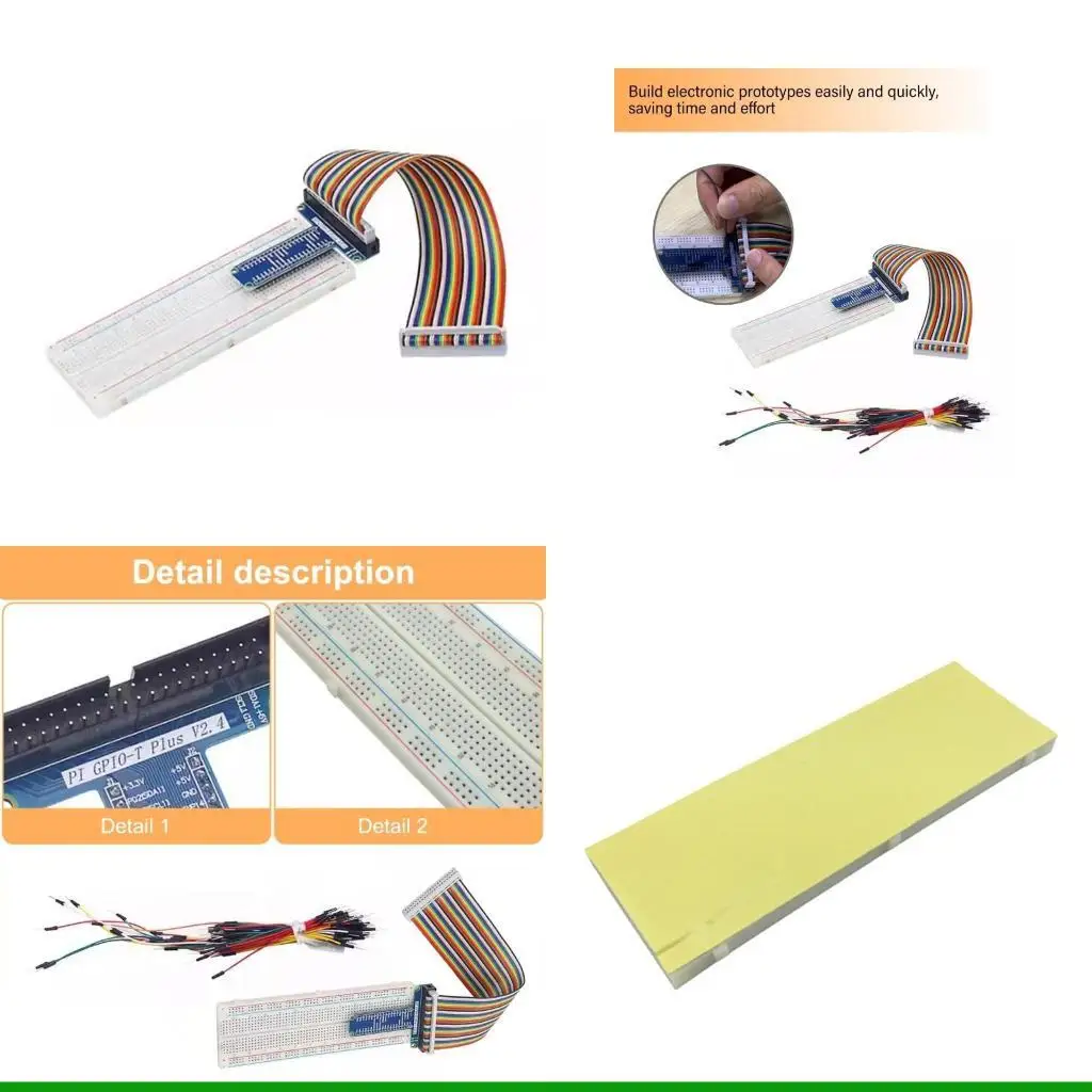 

Плата расширения U55C GPIO, 40-контактный плоский ленточный кабель GPIO, 65 шт., перемычка, макет электроники для 5/4B/3B