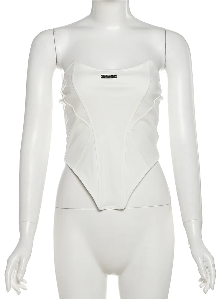 غريب سنور Y2K مشد القمم المرأة غير النظامية هيم رسالة نحيل مثير 2025 الصيف الاتجاه شيك هوتي الكلاسيكية بسيطة نحيل الشارع الشهير #6