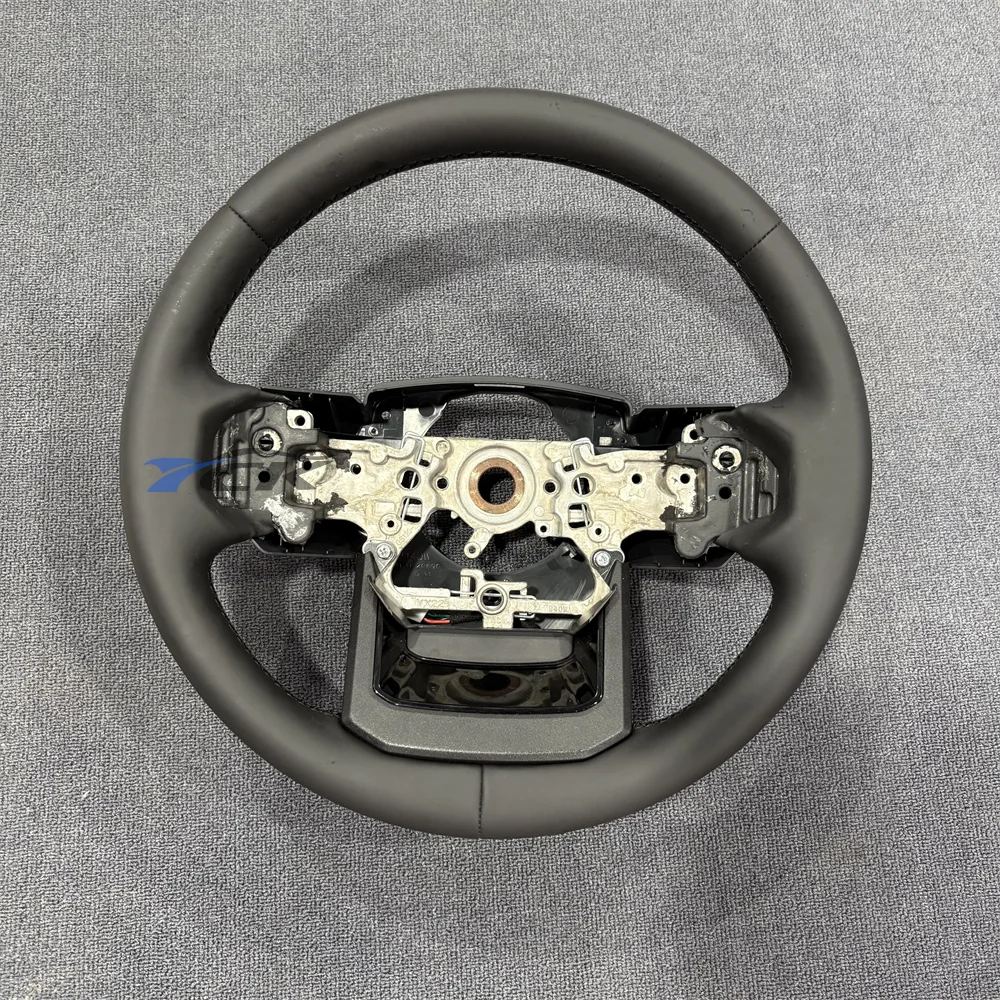 

For 2024-2025 Land Cruiser Steering Wheel With heating All Black Leather Car Accessory Customized