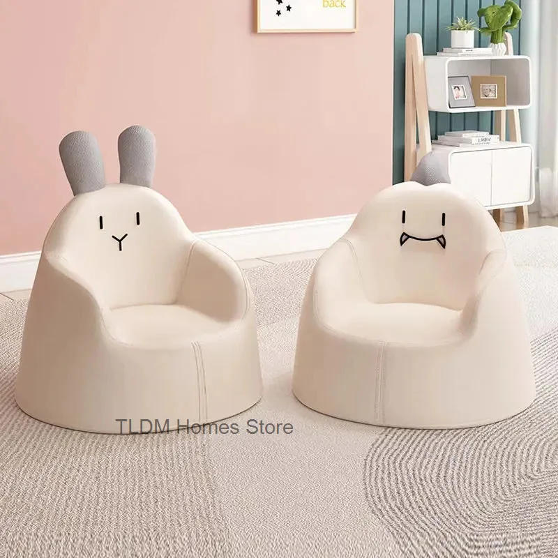 Mini sofá coreano de dibujos animados para niños, asiento bonito para bebé, extraíble, lavable, niño, princesa, bebé, pequeño sofá suave y cómodo