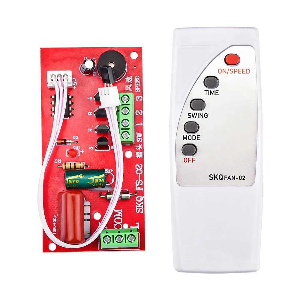 

Universal Fan Remote Control Modification Board Mini Fan Circuit Control Board Electric Fan Motherboard with Remote Control