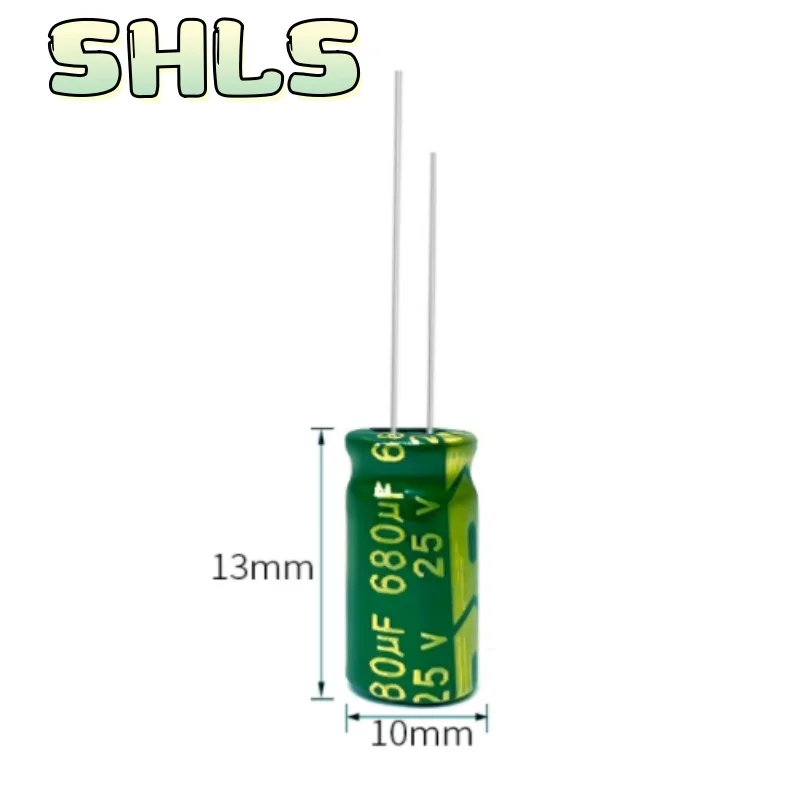 Capacitores eletrolíticos de alumínio 680uF 10V–450V, pacotes de 10 unidades, conjunto completo e opções de kit MINI, baixo ESR 105 ° C Longa Vida
