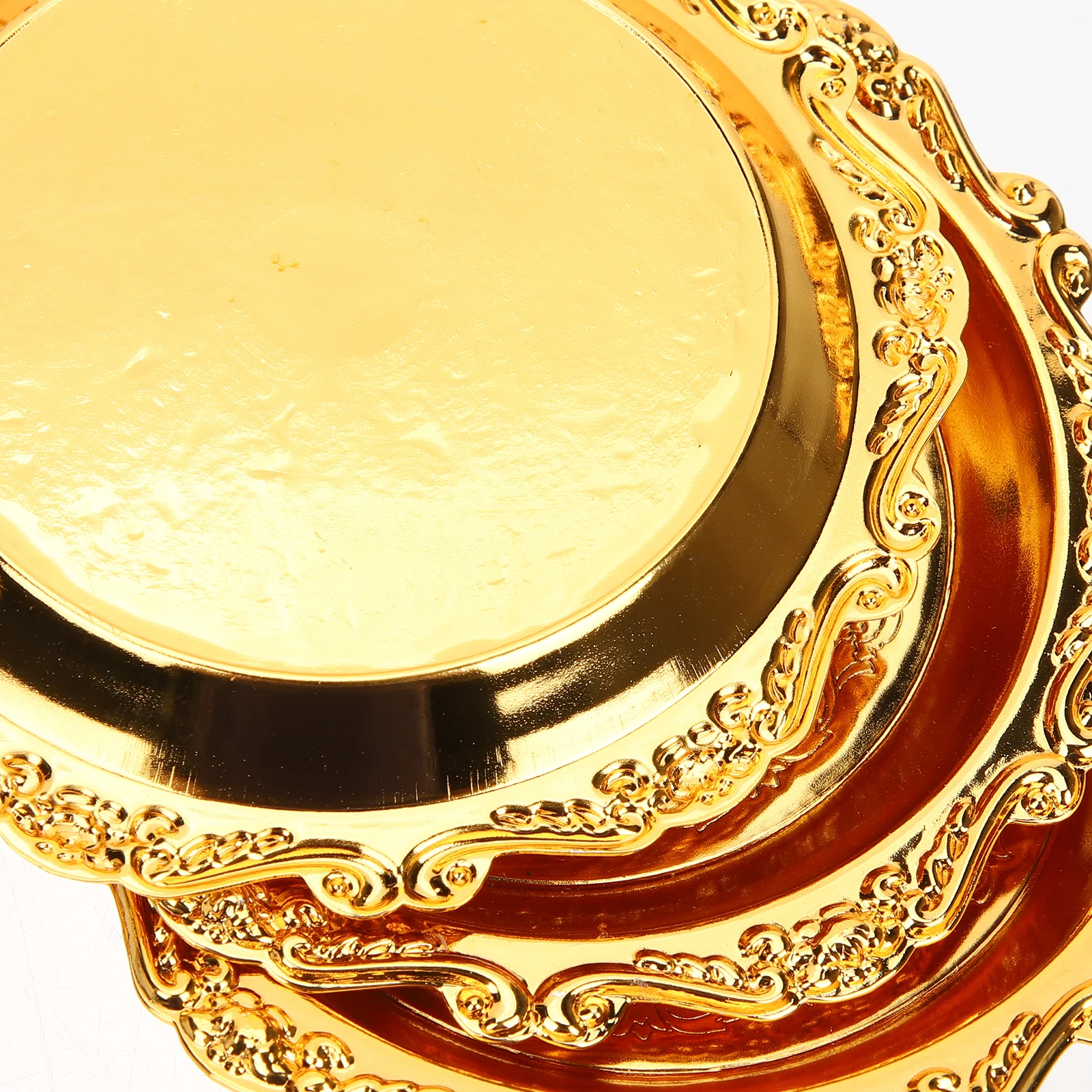 

6 Pcs Snack Plate Stainless Steel Serving Tray Party Platter Platters for Food Vegetable Trays Parties Decorative Snacks