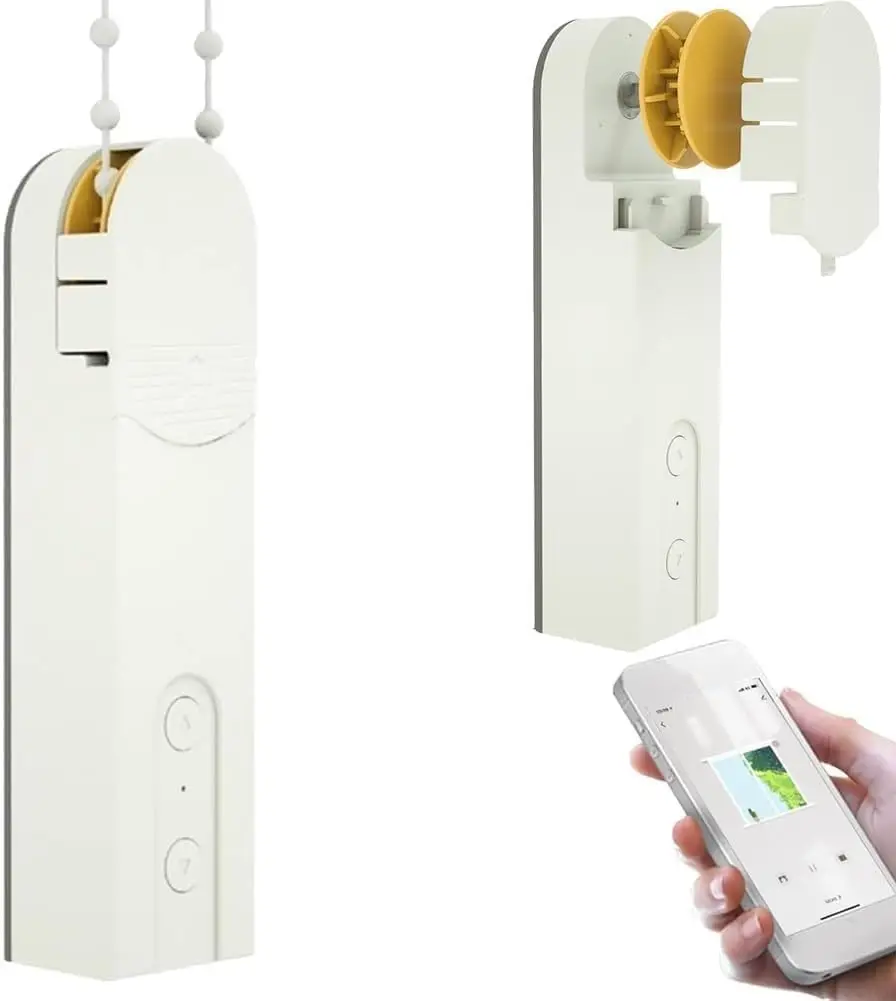

Smart Blind Motor: Universal US Standard Bracket with Voice Control and Remote for Hands-Free Convenience - Powerful