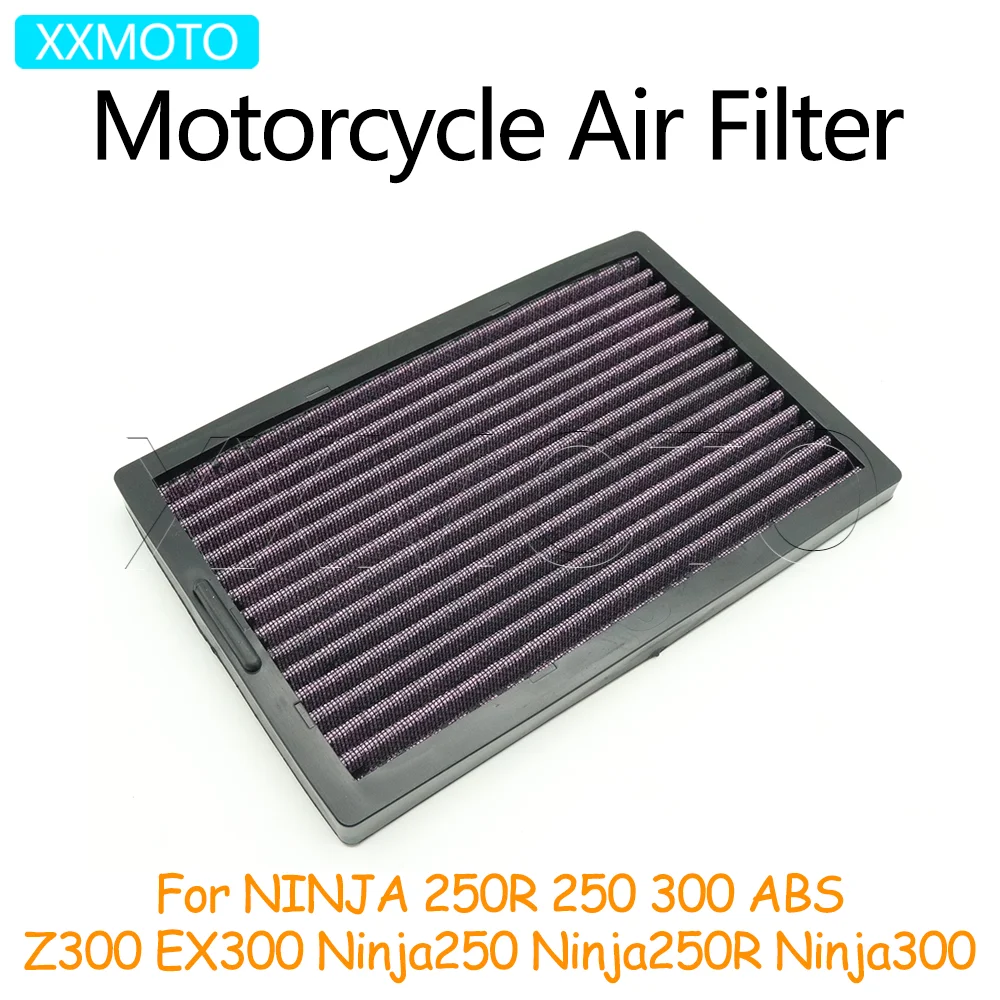 

For KAWASAKI Ninja250 Ninja250R Ninja300 EX300 2008-2017 NINJA 250 250R 300 ABS Z300 Motorcycle Air Filter Intake Cleaner