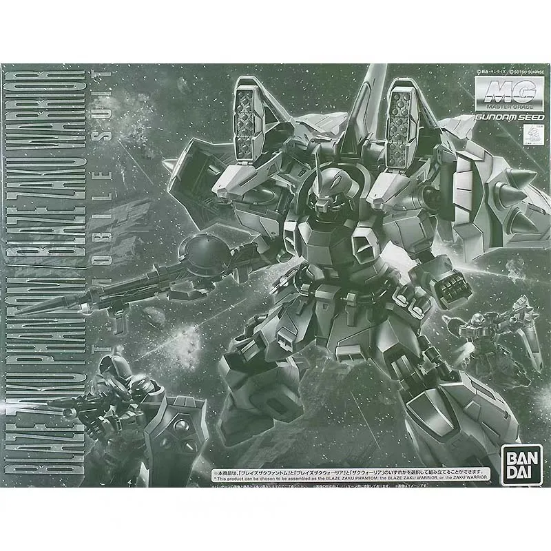 Bandai Gundam Model Kit MG Blaze Zaku Warrior Anime Figuur Gunpla Building Kit Gundam Collectibles Actiefiguren Speelgoed Jongens Gift