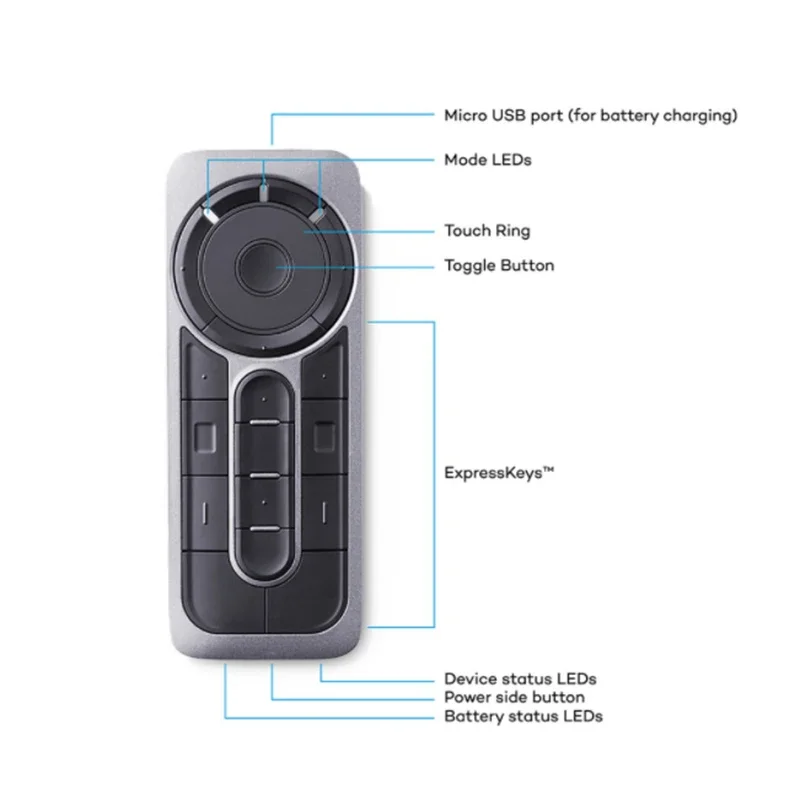 

For Wacom Wireless ExpressKey Remote for Cintiq & Intuos Pro Display Tablets