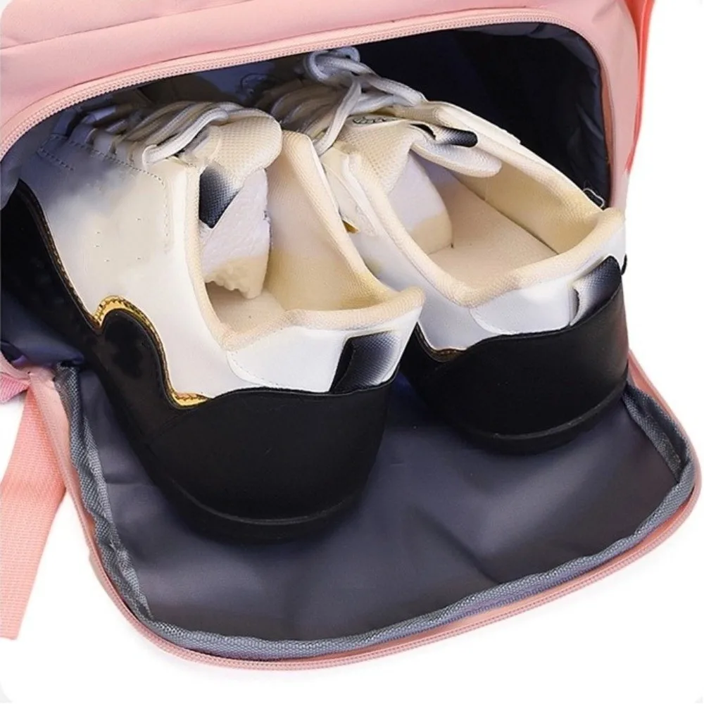 Multi Functional Travel Boarding Backpack Lightweight Short Distance Travel Backpack Large Capacity Solid Color