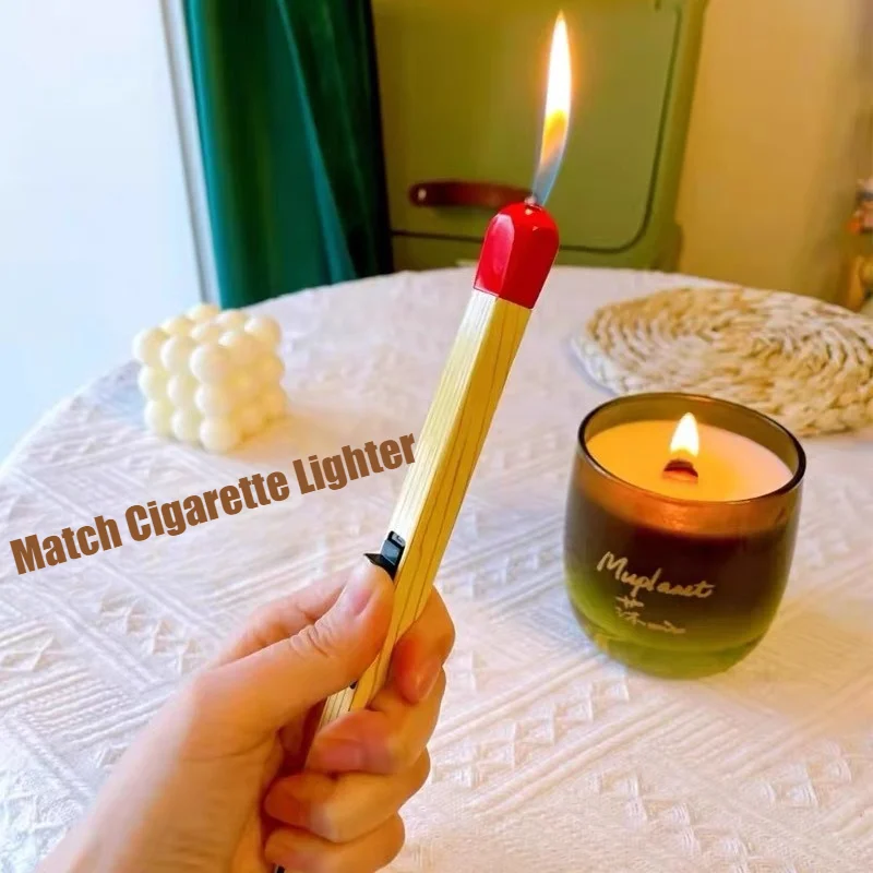 

New Match Lighter Household Kitchen Ignition Gun Inflatable Windproof Open Flame Smoke Cigarettes Lighters & Smoking Accessories