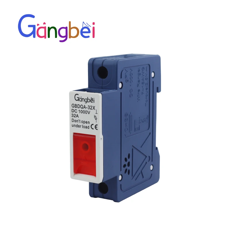 GBDQA-32 1P DC1000V 32A Photovoltaic DC Fuse Solar Energy Renewable Energy System DC Fuse Gangbei