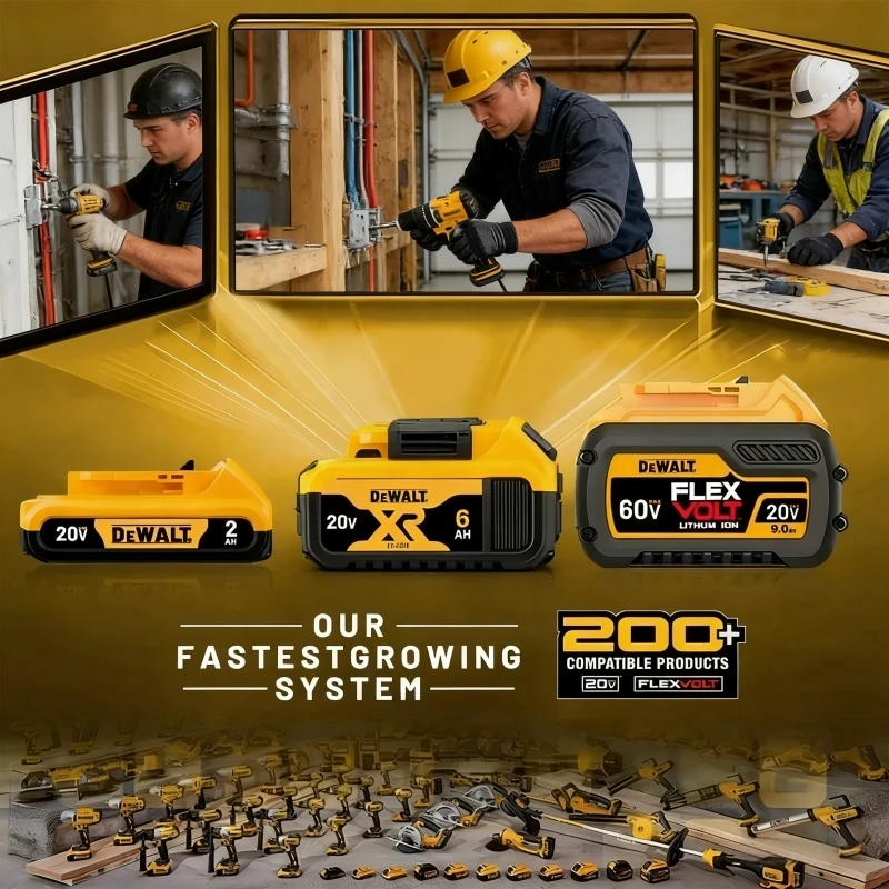 100% الأصلي ديوالت 20 فولت 2Ah 6Ah تبديل البطارية ل DCB181 DCB182 أدوات كهربائية لاسلكية 👍 #2