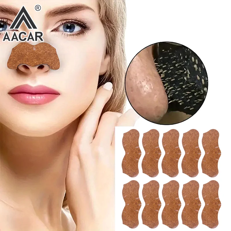 10/20/50 Stuks Mee-eter Verwijderen Neusstrip Acne Krachtige Adsorptie Mijt Remover Diepe Reiniging Krimpen Glad huidverzorging Masker