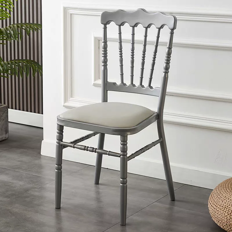 xx-Modern Stackable Dining Chairs Upholstered Platic Single Unique Dining Chairs Restaurant Party Silla Comedor Hotel Furniture*