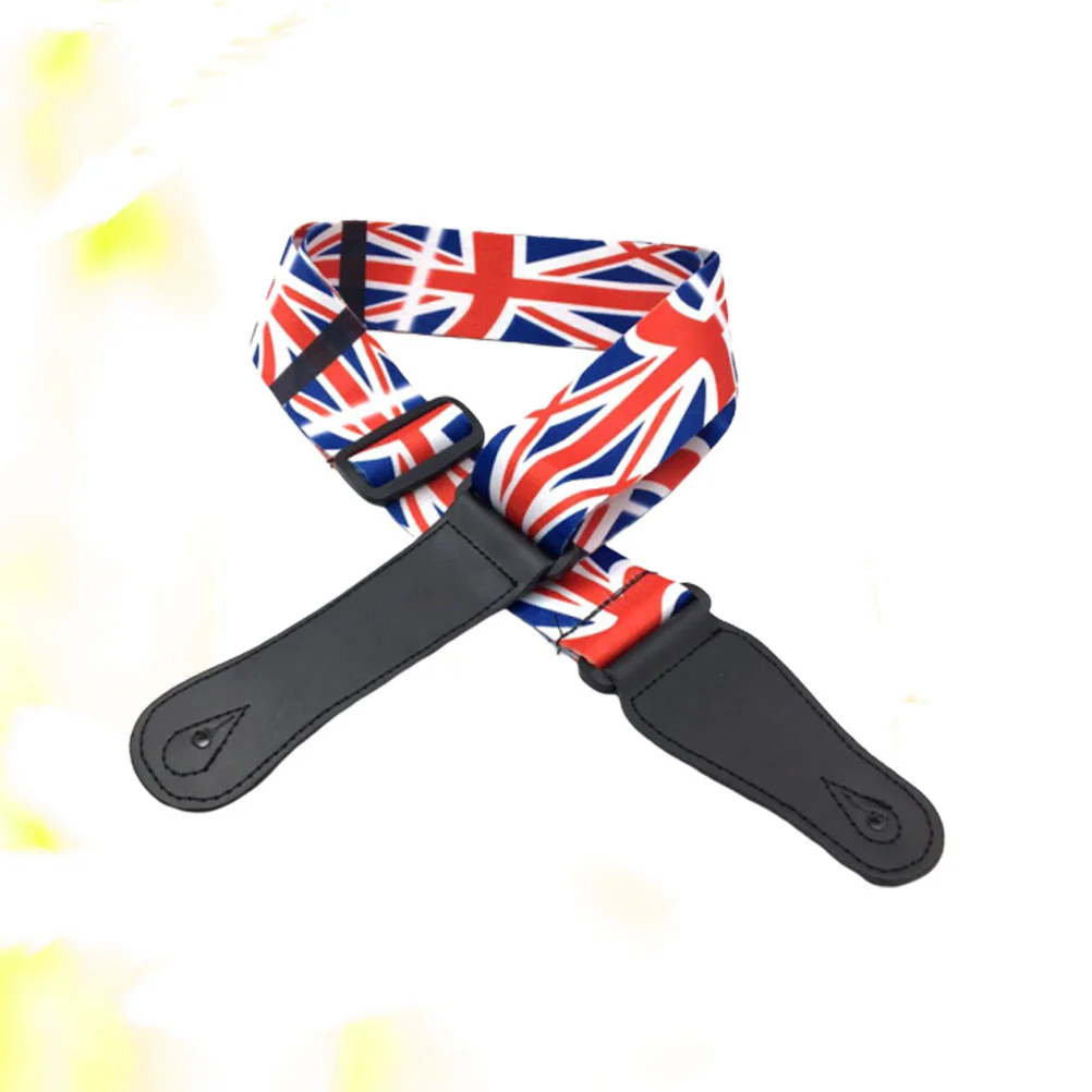 1PC Unique Guitar Strap Union Flag Shoulder Strap Eletric Bass Strap Adjustable Guitar Sling for Male Female