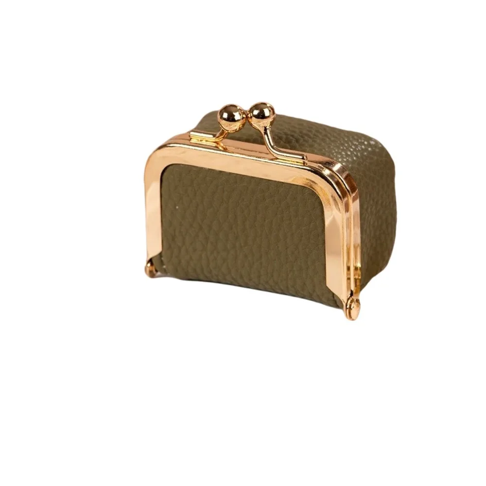 

Изысканный кошелек-монетница в горошек с застежкой Kiss Lock, мини-сумочка из искусственной кожи для украшений, квадратный кошелек, сумочка для мелочей, чехол для наушников