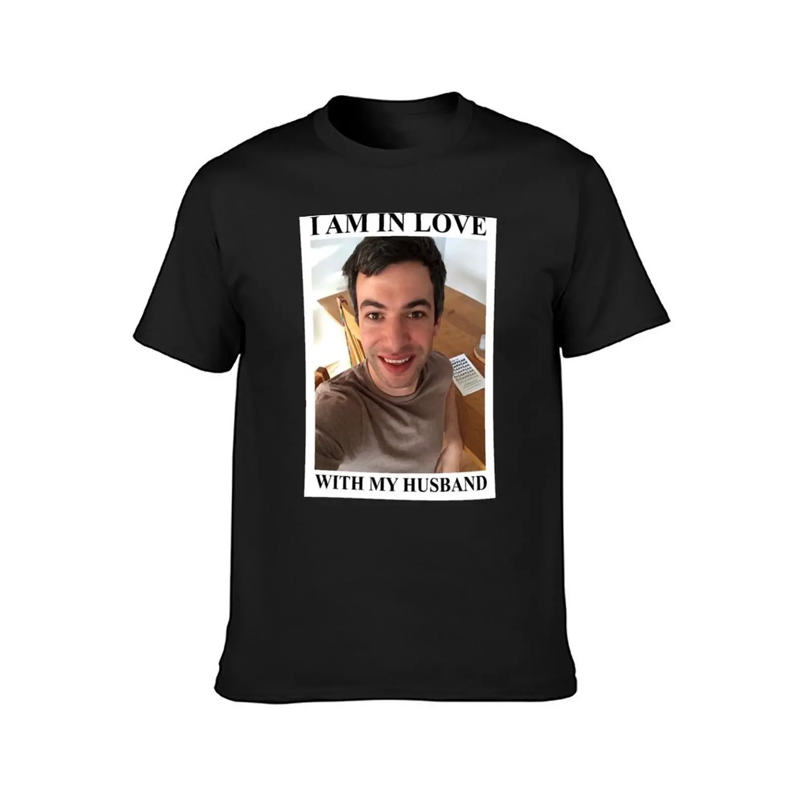 Nathan Fielder Is My Husband T-Shirt summer clothes tops anime clothes mens plain t shirts