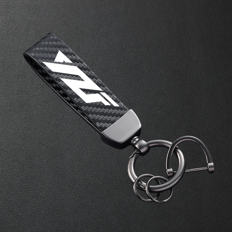 For YAMAHA YZF R1 R3 R6 R7 R25 R125 R1M YZFR1 YZFR3 YZFR6 YZFR7 Carbon Fiber Patterned Motorcycle Keychain Metal Keyring
