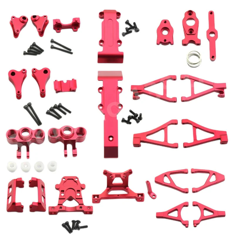 Metal Upgrade Parts Axle Carrier Knuckle Arm Suspension Arm Skidplate Shaft for 1/16 Traxxas Slash Summit E-Revo Accessories