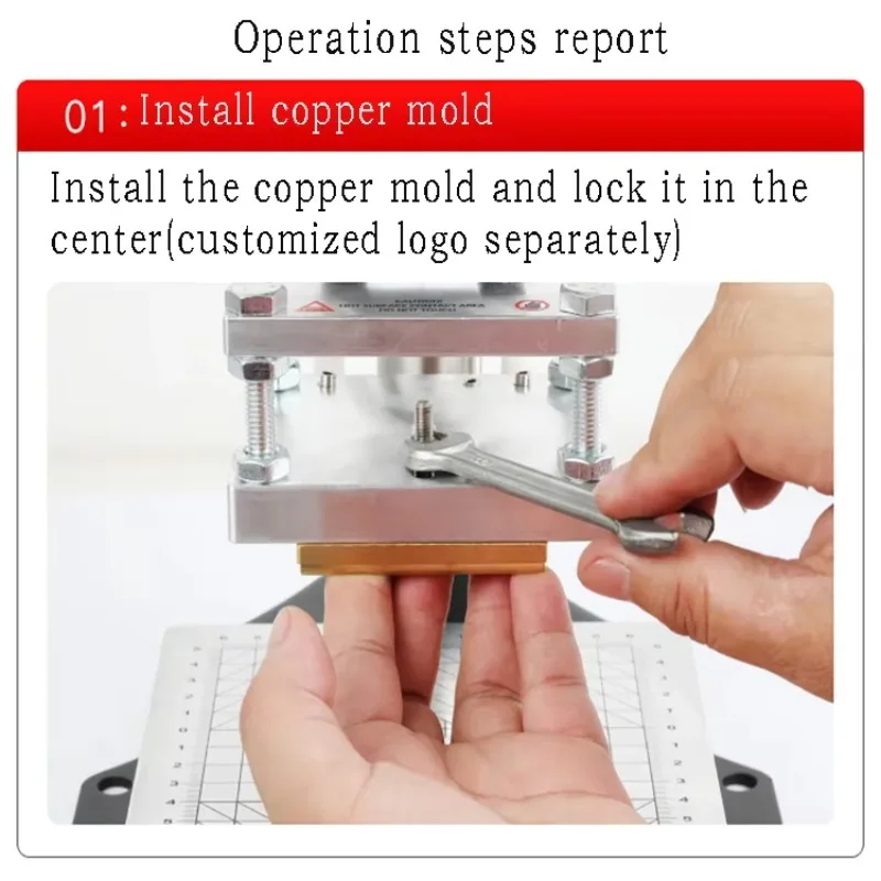 آلة ختم المعادن آلة ختم الجلود اليدوية آلة ختم الرقائق الساخنة #3