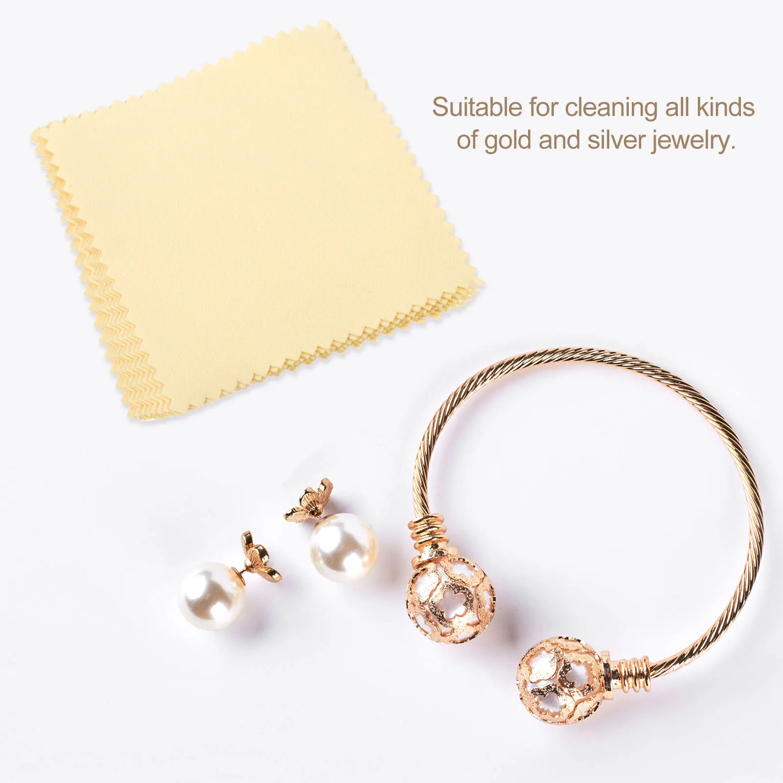

30pcs Silver Polishing Cloth Jewelry Cleaner Cloth for Rings Compact Size Durable Construction Maximum Gloss Restoration