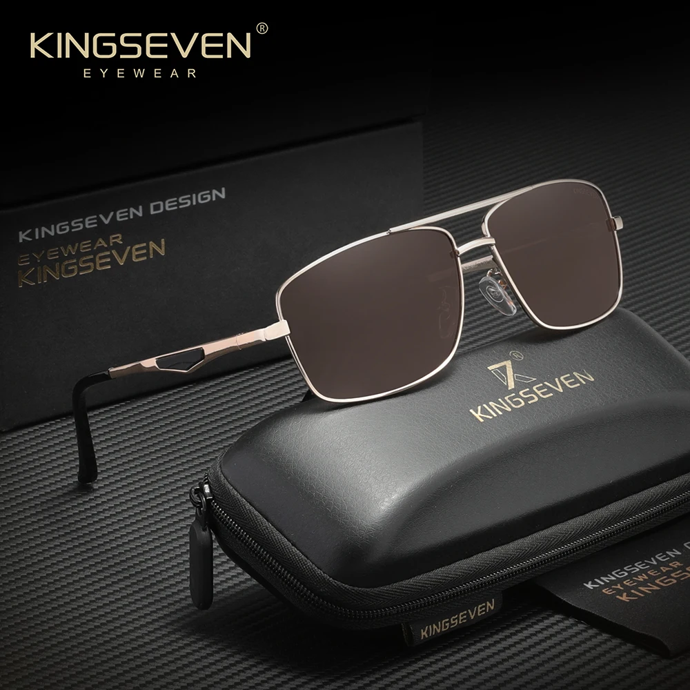 

Солнцезащитные очки KINGSEVEN, очки для вождения и рыбалки для мужчин и женщин, поляризационные UV400, прямоугольные очки высокого качества