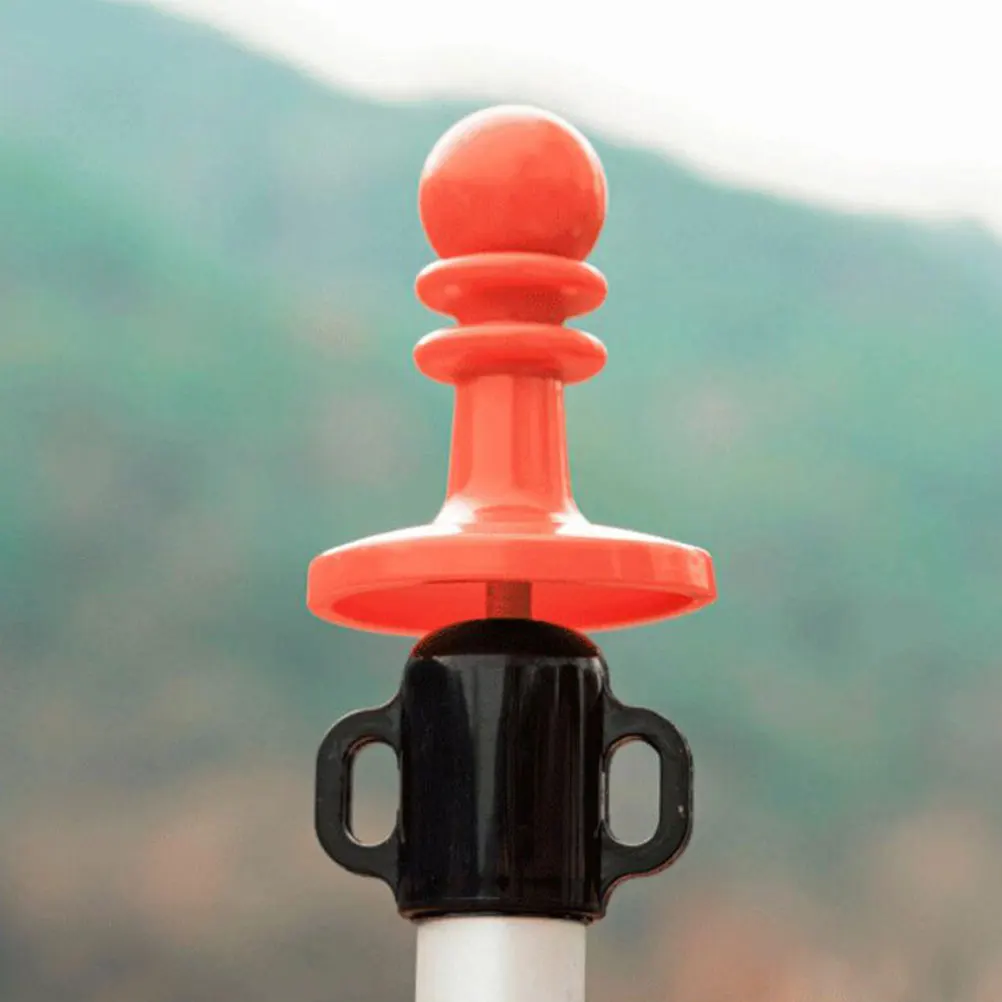 

6Pcs Protective Tent Cap Thunderproof Outdoor Camping Safety Anti-Cap Canopy Hat Anti- Cap