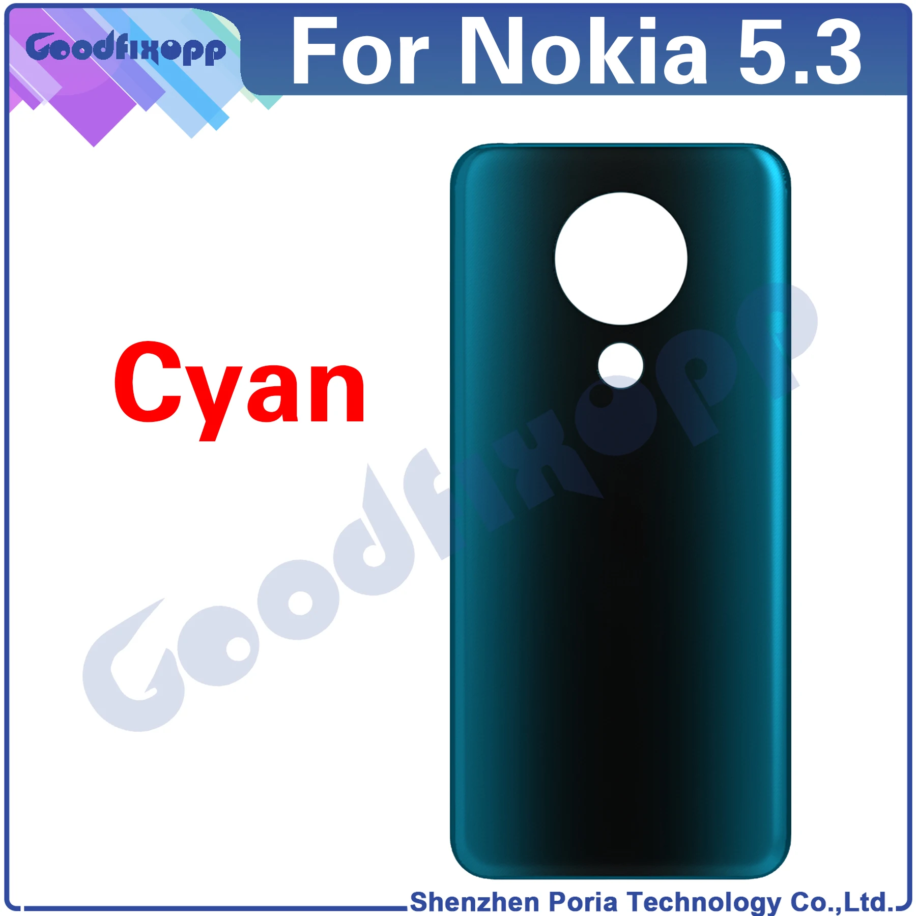 For Nokia 5.3 TA-1234 TA-1223 TA-1227 TA-1229 ​​Back Cover Door Housing Case Rear Cover Battery Cover