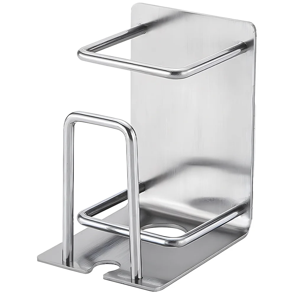 

Wall Mounted Toothbrush Holder Stainless Steel No Drill Bathroom Organizer For Mirror Glass Ceramic Tiles Cup Rinsing