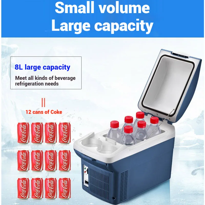 2025 6л 8л автомобильный холодильник небольшой дом кемпинг летние прохладные напитки замороженные холодные напитки 12 В автомобиль 24 В грузовик