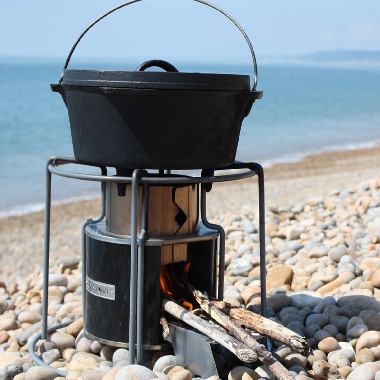 

Outdoor Wood Stove Stainless Steel Grill Stove Multi-Functional Burner Energy-Saving Pellet Stove For Camping Picnic Accessories