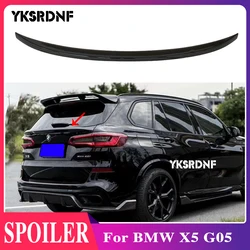 ABS Material Carbon Look Rear Trunk Lip Spoiler Gloss Black Bumper Wings For BMW X5 G05 2019 UP Car Style