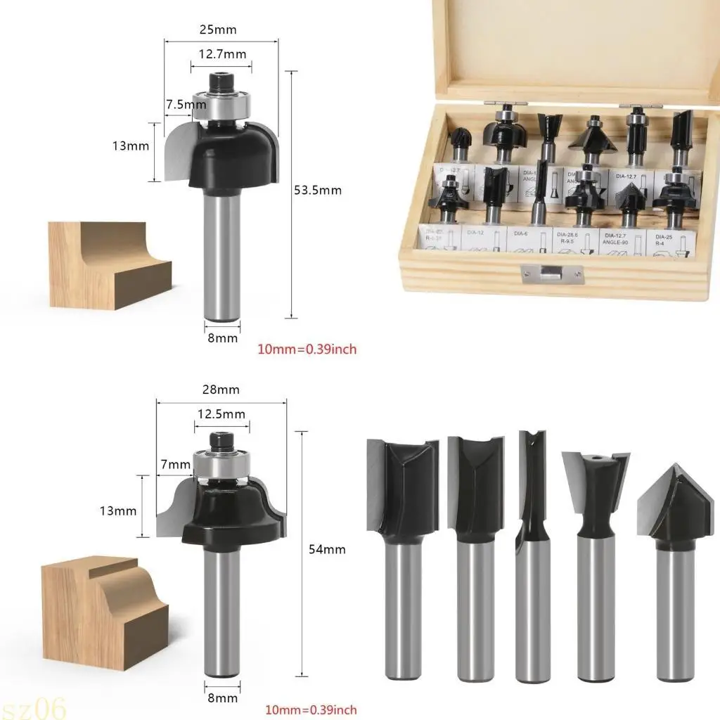 

Q2Q4 Tungsten Steel Flat End Mills Coating Nano CNC Tools Milling Cutter Solid Carbide Milling Bit 8mm Router Bits Durable