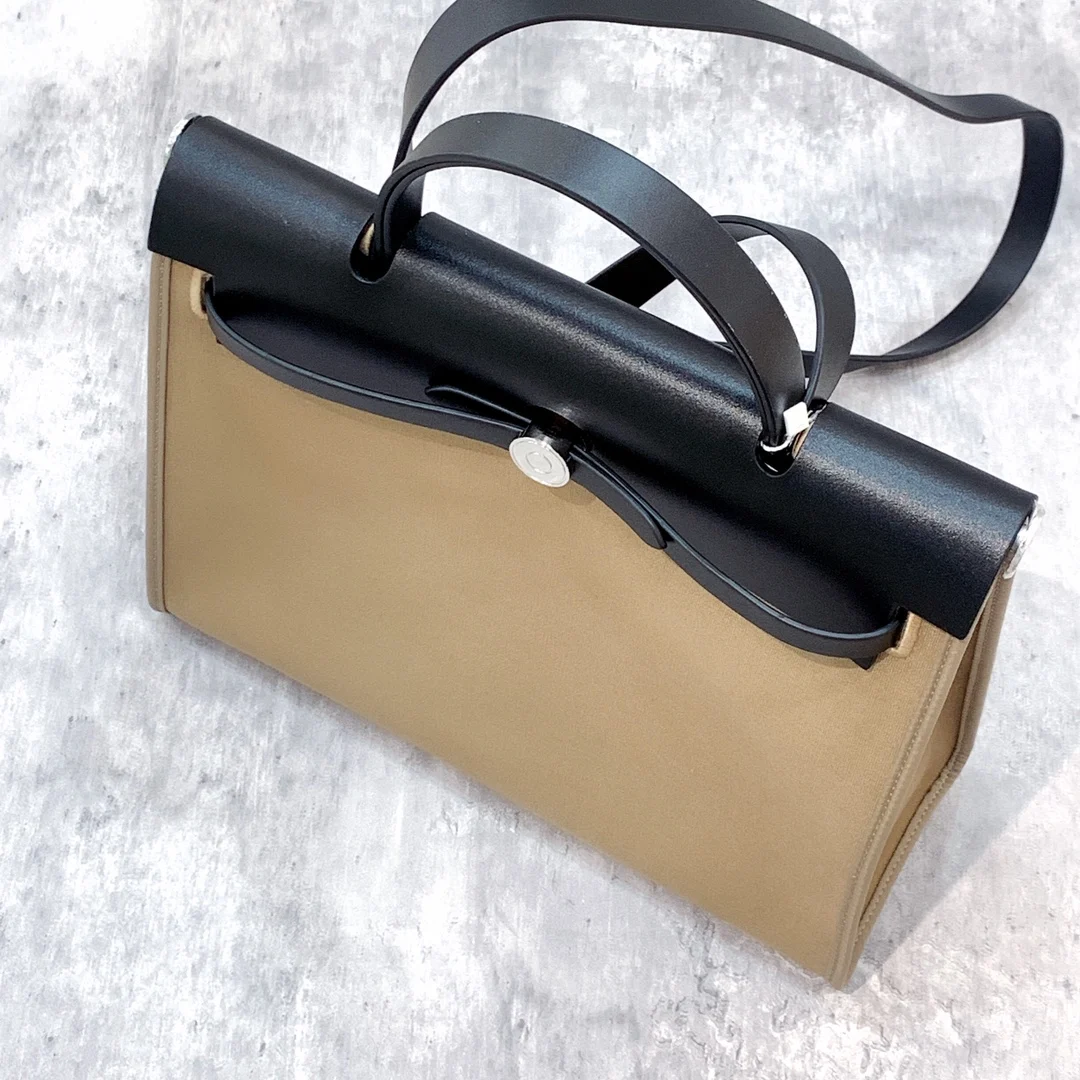 

Новая сумка из парусиновой кожи контрастного цвета, сумка-тоут, маленькая квадратная сумка Briti Sle, мягкая повседневная однотонная сумка