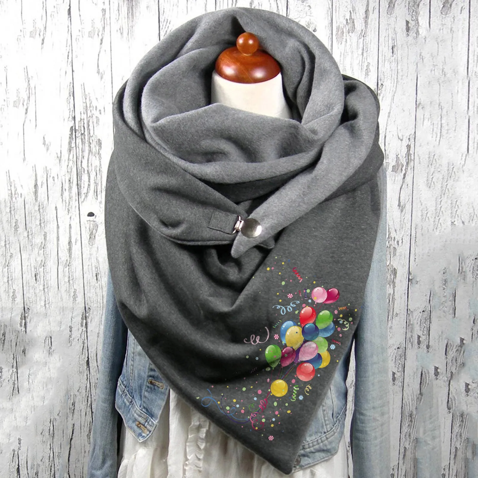 Women series Printing Scarf Fashion Multi-Purpose Shawl ScarfSatin Finish Shawl The Four Seasons Design Warm Fashion Print