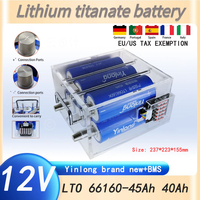 12V 45ah 40ah Silver Dragon Lithium Titanate Battery Pack LTO 6616010C High Power Built in BMS Car Audio Rechargeable Battery