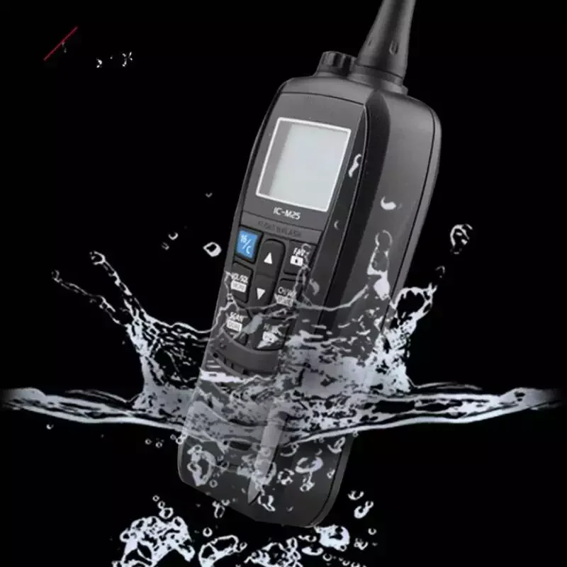 IC-M25 5W Portable Marine Radio VHF Handheld LCD Lightweight Waterproof new