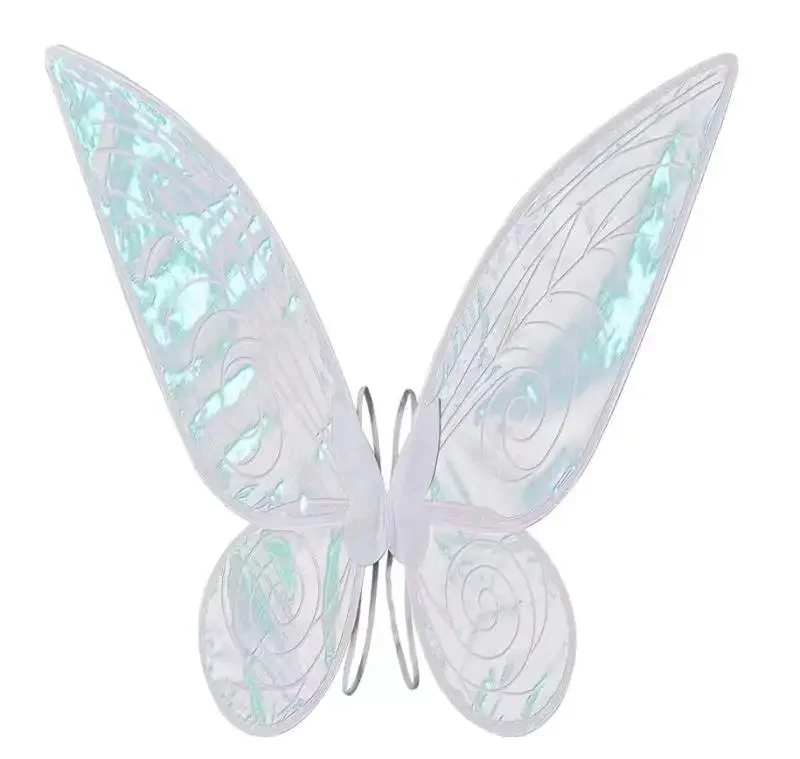 Disfraces de Halloween para niña, alas de Hada de mariposa de disfraces de cosplay, alas de princesa de hadas brillantes, accesorios de recuerdo de fiesta