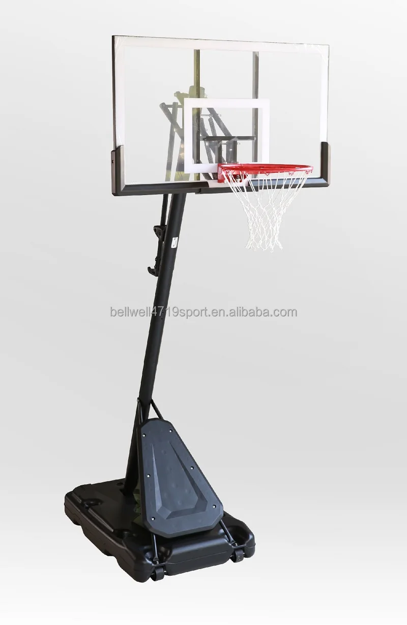 ระบบบาสเก็ตบอลแบบพกพาปรับระดับได้พร้อมแป้นบาสขนาด 54 นิ้ว