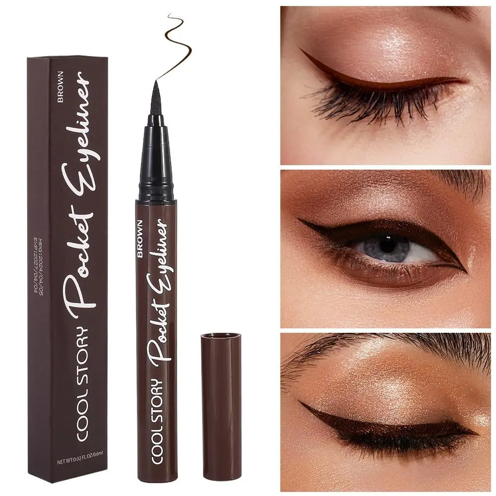 Langdurige waterdichte eyeliner Niet-plakkerige lippen Kleur Langdurige vloeibare eyeliner Sneldrogende waterdichte vloeibare eyeliner-pen