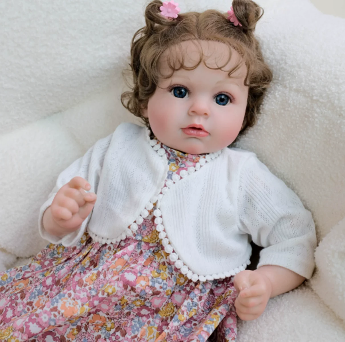 

New Silicone Baby Dolls Lifelike Realistic Smiling Muñecas Reborn Baby Girl Dolls Soft Body Vinyl Newborn Fashion Christmas Toys
