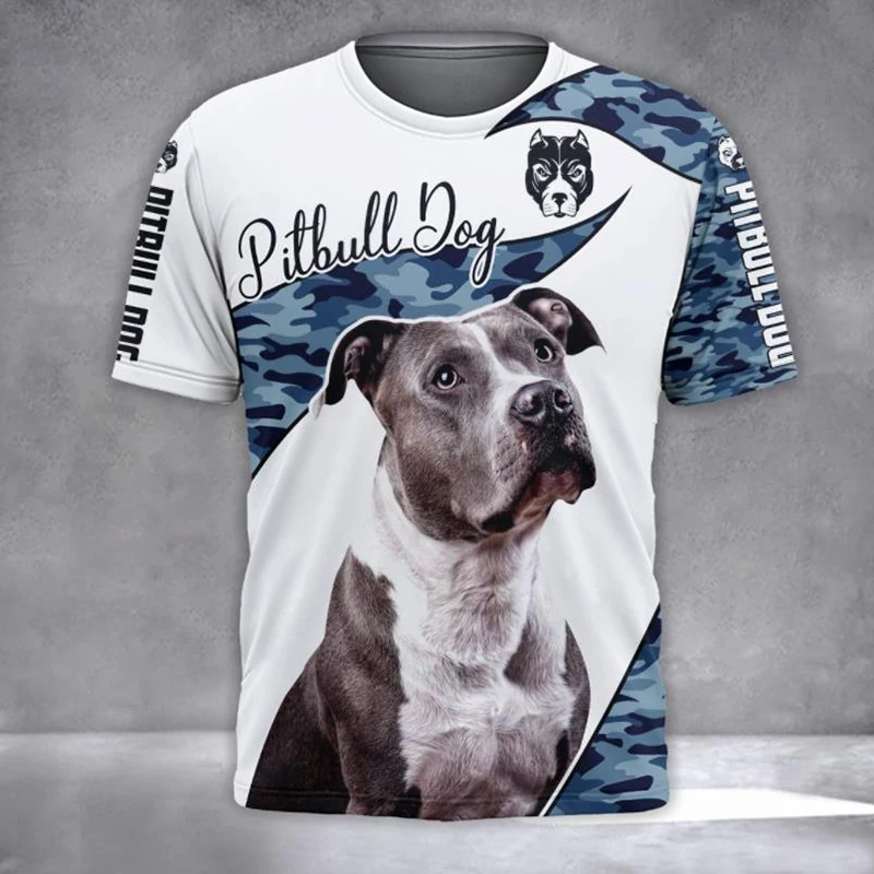 Unisex Pet Dog 3D Print T-Shirt For Men Clothing Summer Tops Short Sleeve Crewnack Fashion Casual Oversized Tees Shirt Camisetas