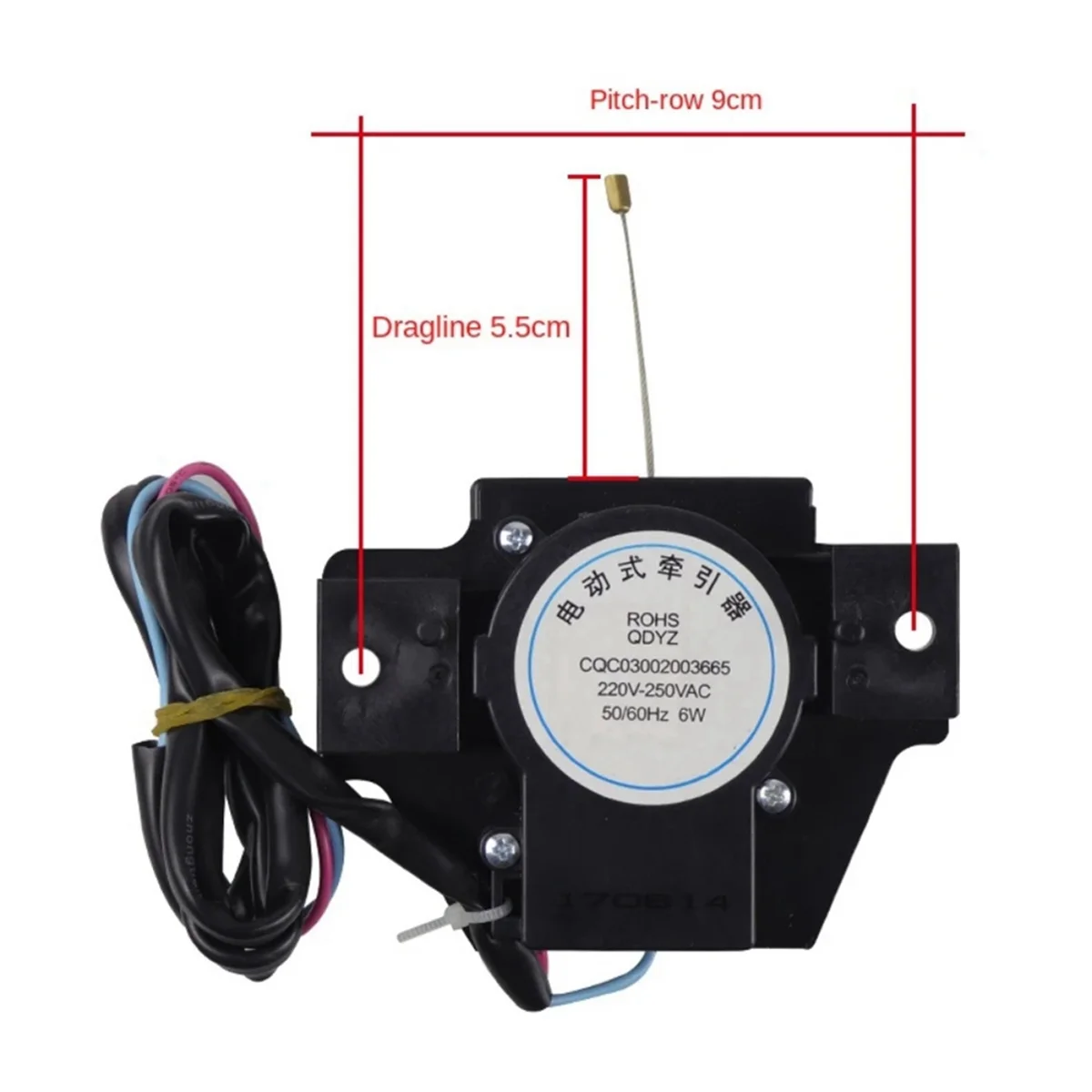 A281P para máquina de lavar, trator de drenagem QDYZ, válvula de drenagem, motor CQC03002003665, peças de arruela